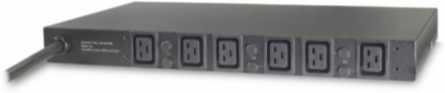 Basic Rack PDU 1U 22kW 400V (6) C19, IEC Input, Black, CE Approved
