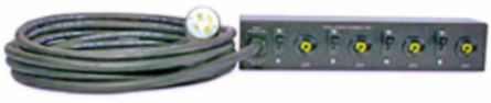 Rack PDU Extender 2U, 30A, 100/120/200/208V, (4) NEMA L14-30P, 17.20 Inch Width