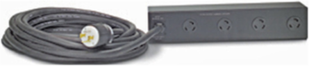 Rack PDU Extender 2U 30A 200/208V (4) NEMA L14-30P, 14.02 lb, Energy Efficient