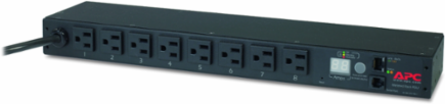 Rack PDU Metered 1U 20A 120V (8) 5-20 12 ft Cord, 3.81 lb, Energy Efficient