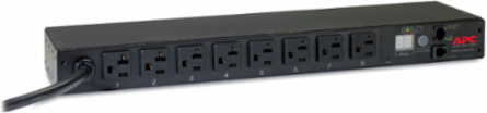 Rack PDU Metered 1U 20A 120V (8) 5-20 12 ft Cord, 3.81 lb, Energy Efficient