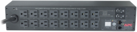 Metered Rack PDU, 2U, 16 Outlets, 100V, 4.41 Inch Depth, NEMA L5-30P