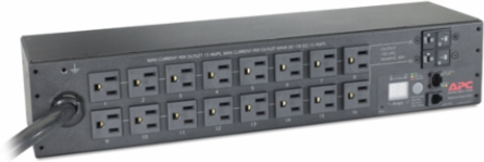 Metered Rack PDU, 2U, 16 Outlets, 100V, 4.41 Inch Depth, NEMA L5-30P
