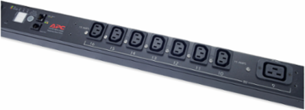 Rack PDU, Switched, Zero U, 12.5 kW, 208 V, 21 C13 & 3 C19, 3 ft Cord