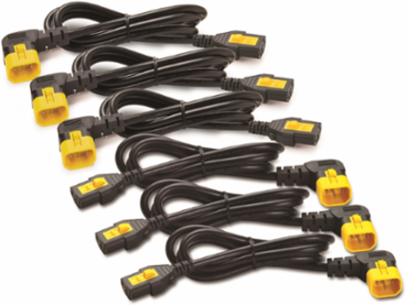 NetShelter Power Cord Kit, 6 Locking C13 to C14 (90 Degree), 0.6m Length