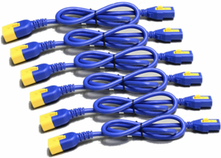 Locking Power Cord Kit 2 ft, C13 to C14, 1.54 lb, CSA/UL Listed