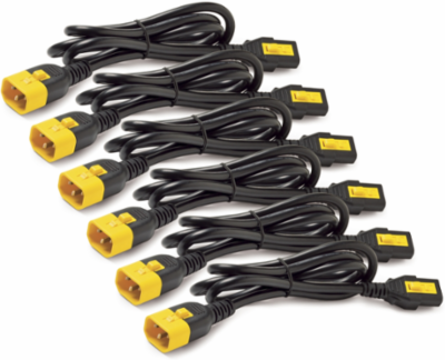 Locking Power Cord Kit 2 ft, C13 to C14, 1.54 lb, CSA/UL Listed