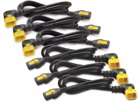 Power Cord Kit, C13 to C14 Locking, 1.8m, 6 Jumper Cords, Black