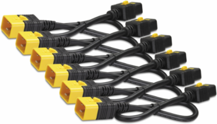 Locking Power Cord Kit, C19 to C20, 6 ft, Blue, 4.76 lb