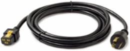 Locking Power Cord, IEC C19 to NEMA L6-20P, 3.0m, 208V, 1.59 lb, 2-Year Warranty