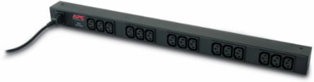 Rack PDU Zero U, 10A, 230V, 4.41 lb, Vertical Mounting, (15) C13 Outlets