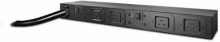 Rack PDU 1U, 30A, 208V, (4) C19s, Width 17.60 Inch, Depth 2.52 Inch, Weight 6.02 lb