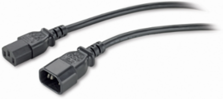 C13 to C14 Power Cord 8.2 ft (2.5 m) - 2.99 Inch Width, 1.50 Inch Height, UL Listed
