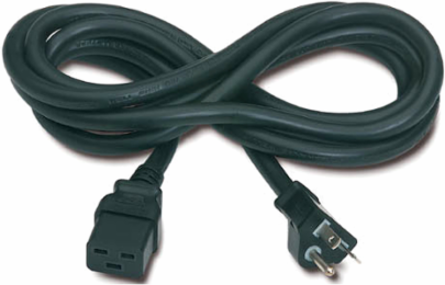C19 to NEMA 5-20P Power Cord, 8.2 ft (2.5 m), Lead-Free, RoHS Compliant