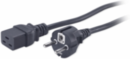 Power Cord C19 to Schuko, 8.2 ft, Lead-Free, RoHS Compliant