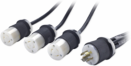 Power Cord Splitter L21-20P to (3) L5-20R, 2.25 lb, 0U Rack Height