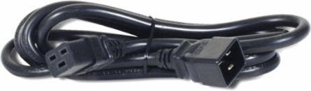 NetShelter Power Cord, IEC C19 to C20, 15 ft, 230 V, Lead-Free, ROHS Compliant
