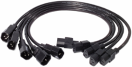 Power Cord Kit (5 ea) C13 to C14 2 ft Grit 0.95 lb