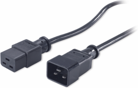 IEC C19 to C20 Power Cord, 0.6m Length, 0.35 lb