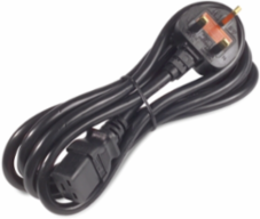 Power Cord C19 to BS1363A UK, 8.01 Foot Length, Black, 2 Year Warranty