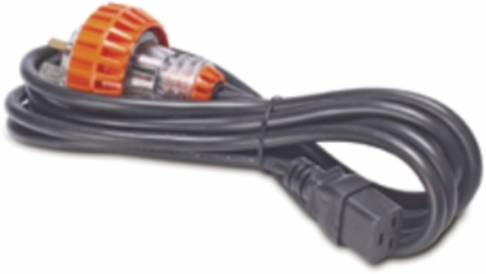 C19 to 15A Australia Plug Power Cord, 3.7m Length, Black