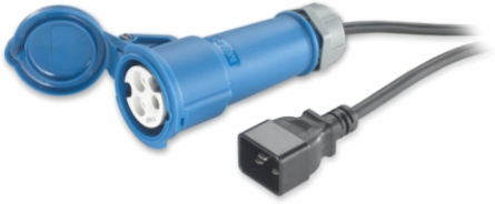 Power Cord IEC 60320 C20 to IEC309 16A 2.5m Black