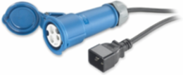 Power Cord IEC 60320 C20 to IEC309 16A 2.5m Black