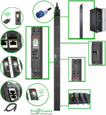 Rack PDU, 9000 Switched, 0U, 17.3kW, 208V, 42 C13/C15 & 6 C19/C21 Sockets