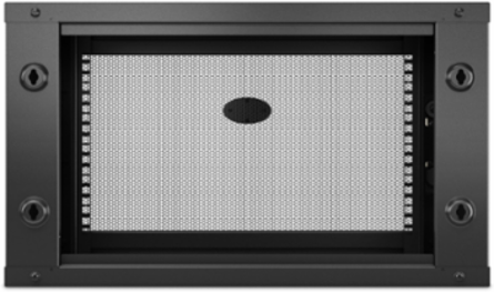 NetShelter 6U Wallmount Rack Enclosure Cabinet 15.75 Inch Depth, 24.49 lb Weight