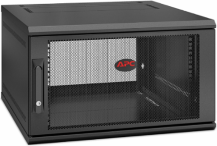 NetShelter 6U Wallmount Rack Enclosure Cabinet 23.62 Inch Depth, 19 Inch Rack Width