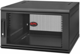 NetShelter 6U Wallmount Rack Enclosure Cabinet 23.62 Inch Depth, 19 Inch Rack Width
