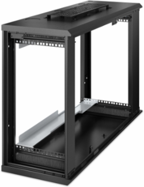 Low-Profile 6U Wall-Mount Rack Enclosure Cabinet 230V, Supports 250lbs, 30 Inch Depth