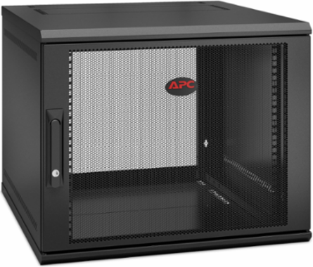 NetShelter 9U Wallmount Rack Enclosure Cabinet 19" Width, 23.62" Depth, 36.80 lb