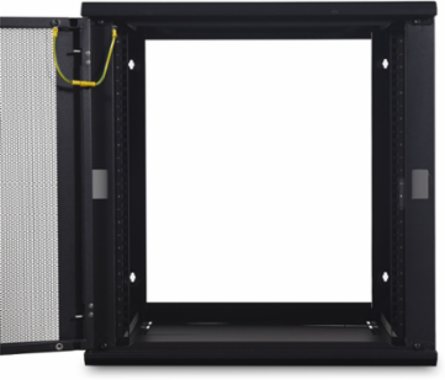 NetShelter 12U Wallmount Rack Cabinet 23.58 Inch Depth 24.41 Inch Height Unassembled