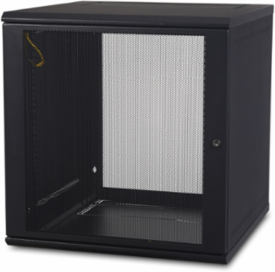 NetShelter 12U Wallmount Rack Cabinet 23.58 Inch Depth 24.41 Inch Height Unassembled