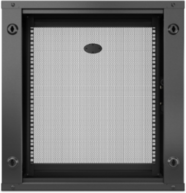 NetShelter 12U Wallmount Rack Enclosure Cabinet 19 Inch Width, 15.75 Inch Depth