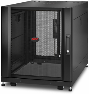 NetShelter SX Server Rack Enclosure, 12U, 23.62 Inch Width, 35.43 Inch Depth, 119.01 lb