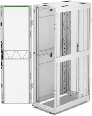 APC NetShelter SX Server Rack Gen 2, 42U, 1991H x 600W x 1070D mm, w/ Sides, White [TAA]