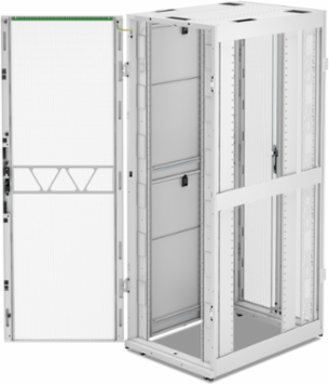 APC NetShelter SX Server Rack Gen 2, 45U, 2124H x 750W x 1070D mm, w/ Sides, White [TAA]