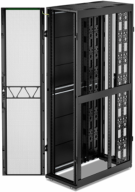 APC NetShelter SX Server Rack Gen 2, 52U, 2436H x 600W x 1200D mm, w/ Sides, Black [TAA]