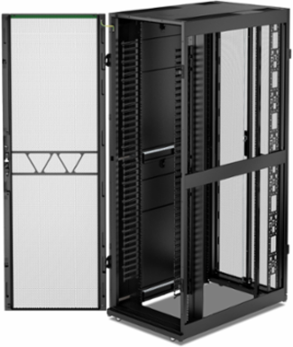 APC NetShelter SX Networking Enclosure, 48U, 2258H x 750W x 1200D mm, w/ Sides, Black [TAA]