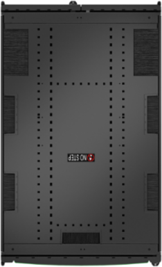 APC NetShelter SX Server Rack Gen 2, 52U, 2436H x 750W x 1200D mm, w/ Sides, Black [TAA]