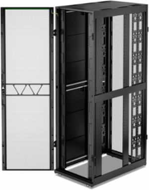 APC NetShelter SX Server Rack Gen 2, 52U, 2436H x 750W x 1200D mm, w/ Sides, Black [TAA]