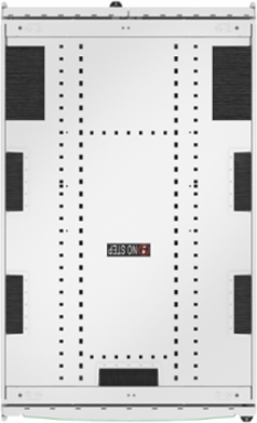 APC NetShelter SX Server Rack Gen 2, 52U, 2436H x 750W x 1200D mm, w/ Sides, White [TAA]