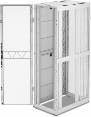 APC NetShelter SX Server Rack Gen 2, 52U, 2436H x 750W x 1200D mm, w/ Sides, White [TAA]
