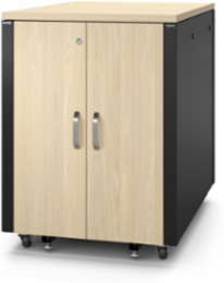 NetShelter Soundproof Server Rack Enclosure 17U 120V 44.5 Inch Depth