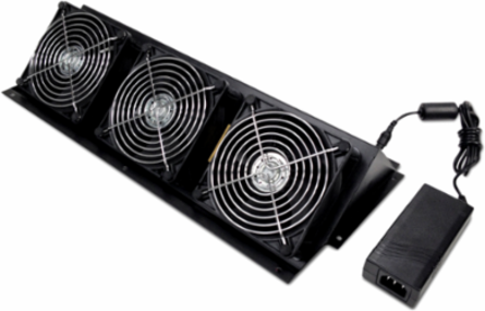 NetShelter CX Fan Booster Kit, 20 lb, 6.30 Inch Depth, 5.91 Inch Height, Black