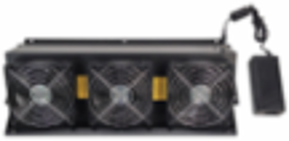 NetShelter CX Fan Booster Kit, 20 lb, 6.30 Inch Depth, 5.91 Inch Height, Black