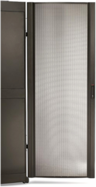 NetShelter SX 42U Perforated Curved Door Black 600mm Wide, 75.39 Inch Height, 23.62 Inch Width