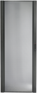 NetShelter SX 45U 750mm Wide Perforated Curved Door Black 80.47 Inch Height, 29.53 Inch Width
